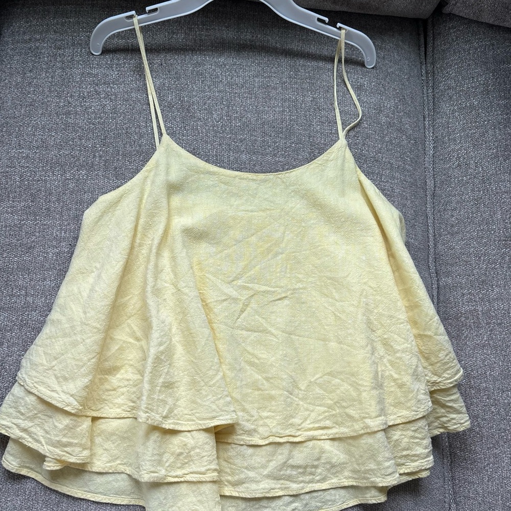 BP Yellow Tiered Camisole Top
